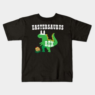 Eastersaurus Rex Funny Easter Egg Hunt Kids T-Shirt